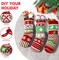 3 Pack 18” Christmas Stockings, Large Size Rustic Cable Knit Xmas Stocking in Red & Green, for Family Holiday Season Decorations